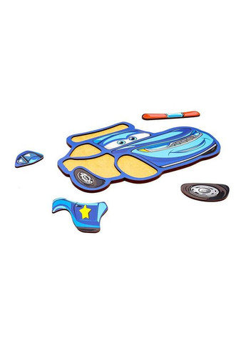 Детский пазл-вкладыш "Полицейская машинка" Puz-22966, 8 элементов No Brand (362569388)