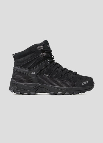 Черные демисезонные черные замшевые ботинки rigel mid trekking shoes CMP