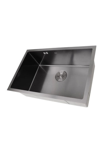 Чорна кухонна мийка з нержавійки під стільницю 1.5 мм Nett NB-6845 (352730069)