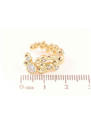 Серьги моно-кафа позолота 18K «Узор с кристаллами» 290797 Xuping Jewelry (356458205)