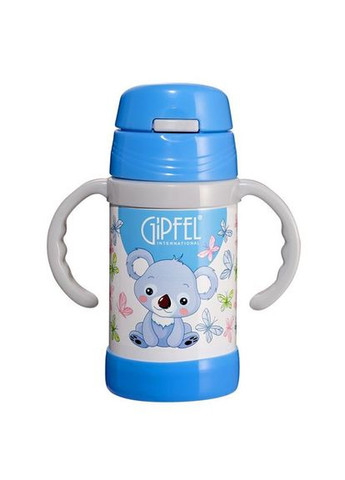 Вакуумний дитячий термос CONTO блакитний 260 мл 8138 Gipfel (316612713)