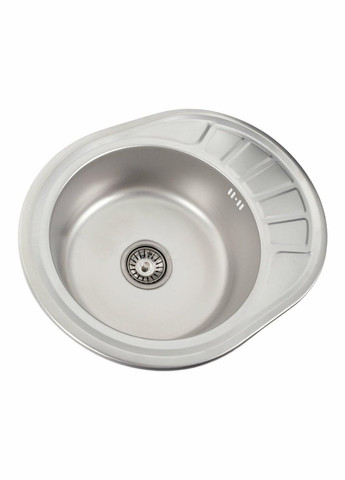 Кухонна мийка з нержавіючої сталі ДЕКОР 5745 (0,8/180 мм) Platinum (342069254)