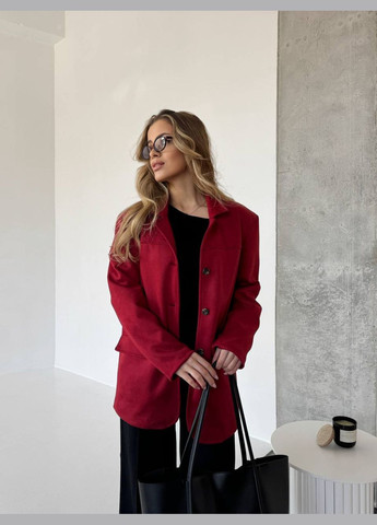 Жіночий замшевий піджак жакет на гудзиках штучна замша No Brand (322648423)