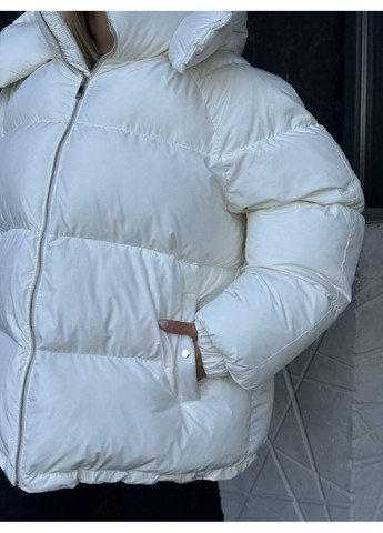 Молочная зимняя теплый женский пуховик шелл MioRichi