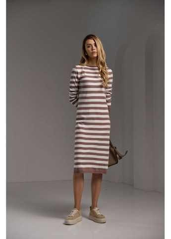 Бежева сукня 2508 суха троянда Triko Bakh