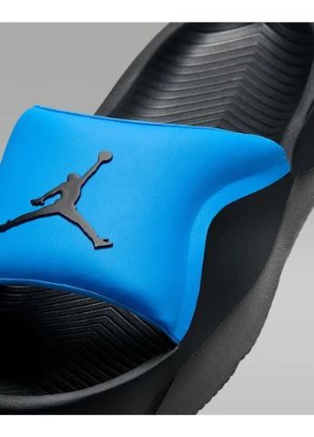 Цветные тапочки nike franchise slide "university blue/black hf3263-401 Jordan