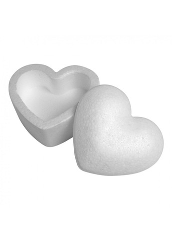 Пінопластова фігурка для творчості Шкатулка Серце 743103 18 см 1 шт біла Santi (364104882)