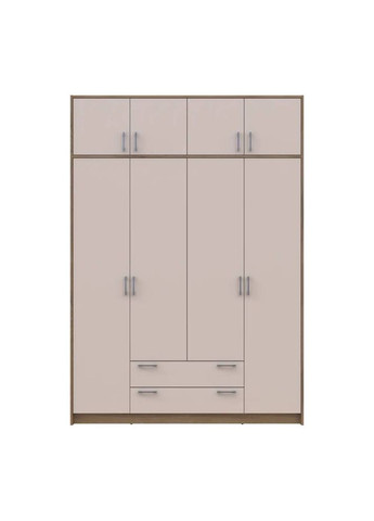 Антресоль Ронди Дуб Артизан/Кашемир 4 ДСП 160х52х41 (DRS-011601) Doros (361998923)