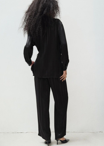 Черный женский жакет Zara полосатый - демисезонный