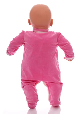 Чоловічок для дівчинки велюровий winter рожевий 56 см (26505) BABYKROHA (297200866)