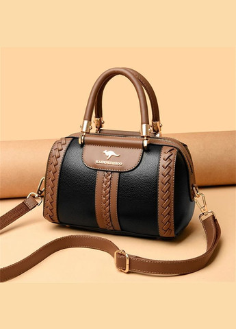 Сумка женская винтажная боулер Glamo Black Italian Bags (290253804)