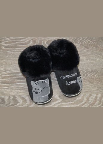 Тапочки домашні Чуні дитячі чорні з сірим Lion (285710594)