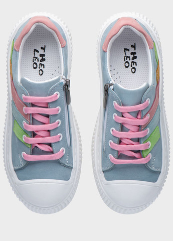 Голубые демисезонные кеды Theo Leo