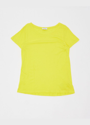 Желтая футболка basic,желтый, Pink Woman