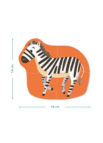 Пазл 2-3-4 элемента 300153 Дикие животные Dodo (327216003)