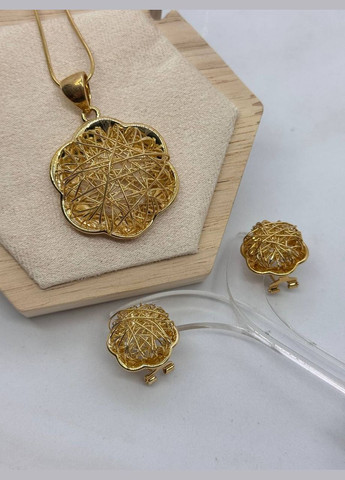 Комплект біжутерний Золотистий No Brand (332199764)