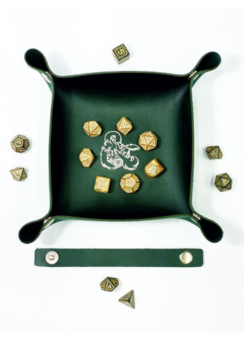 Настольная игра Лоток для кубиков Дракон зеленый Dice Tray Планета ігор (372480385)