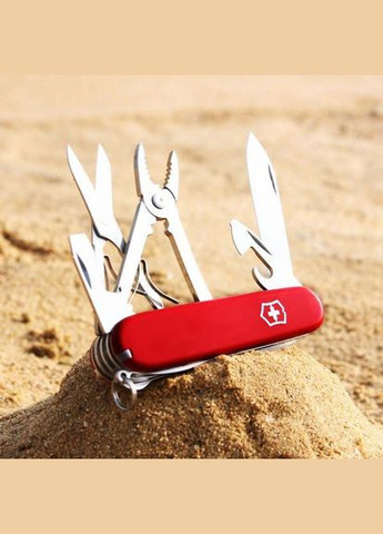 Комплект Ніж Deluxe Tinker Red 1.4723 + Чохол з ліхтариком Police Victorinox (317303614)
