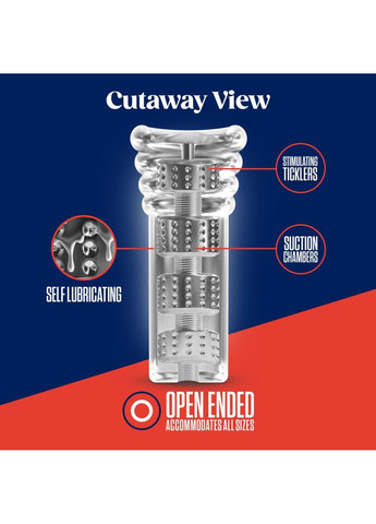 Мастурбатор Rize by - Luz Glow in the Dark Masturbator - Clear Blush (348517626)