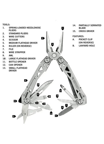 Мультитул Suspension NXT Multi-Tool 1027871 Gerber (317305594)