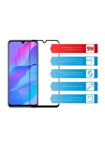 Скло захисне (ek16203) ACCLAB Full Glue Huawei Y8p/P Smart S (388900241)