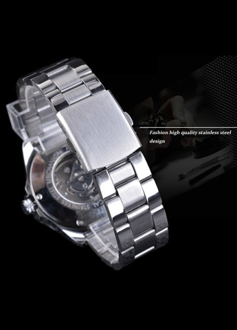 Чоловічий наручний механічний годинник Winner металевий сталевий Віннер Forsining (336551805)