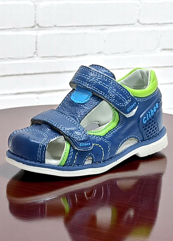 Шкіряні ортопедичні босоніжки для хлопчика закриті сандалії на липучках Clibeе Clibee (329852337)