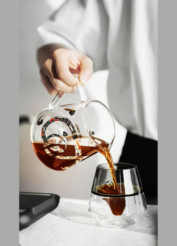 Склянка для кави з подвійним дном 130 мл 3BOMBER DW Series А-подібна Чорна (G6572YB-OS) MHW-3BOMBER (337127889)