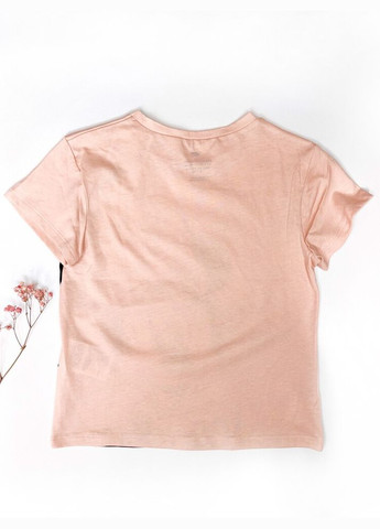 Розовая футболка 104 см розовый артикул л807 H&M
