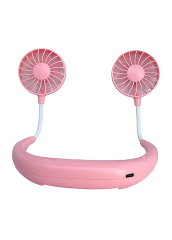 Вентилятор на аккумуляторе двойной на шею портативный зарядка от USВ ЮСБ черный Sports Necklace Fan No Brand (335821231)