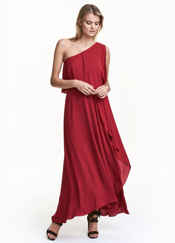 Темно-коричневое вечернее платье,темно-красный, H&M