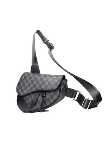 Женская мини сумочка бананка на плечо черная экокожа ProDobro (363221264)