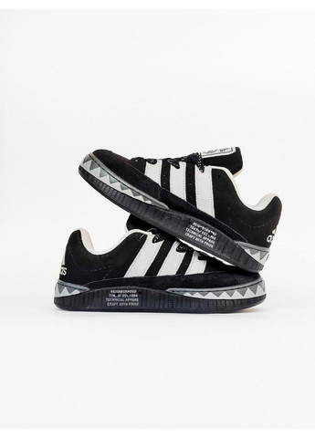 Чорні Осінні кросівки чоловічі adidas adimatic neighborhood black white адідас адіматік No Brand
