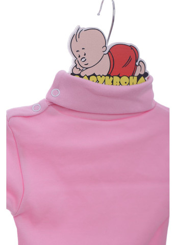 Боди с длинным рукавом с горлышком для девочки интерлок розовый 74 см (41973) BABYKROHA (297199909)