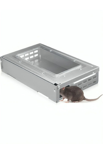 Гуманна металева багаторазова пастка для щурів і мишей з подвійним механізмом 26×16×4,5 см (481762-Prob) Unbranded (366035062)