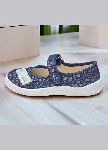 Ортопедичні закриті тапочки капчики на липучці змінка до школи для дівчинки Waldi (338372473)