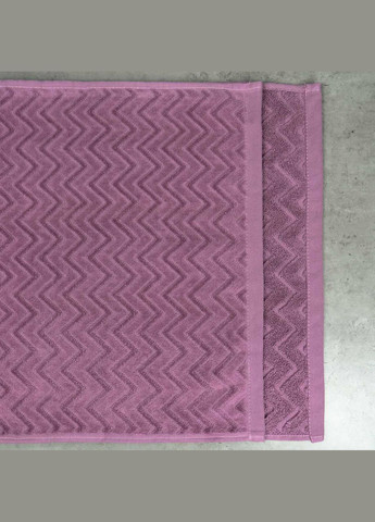 GM Textile набір махрових рушників жакардових з велюром 2шт 50x90см, 70x140см 550г/м2 (фіолетовий) фіолетовий виробництво -