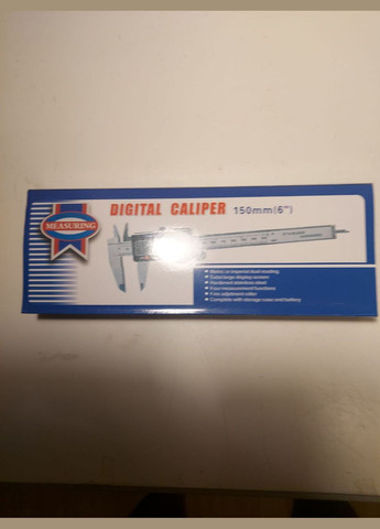 Штангенциркуль металевий електронний цифровий Digital Сaliper 0-150 мм з LCD 6" у футлярі + 2 батарйки No Brand (336517429)