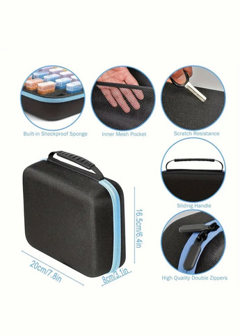 Кейс для хранения камней (30 ячеек) Синий No Brand (339117032)