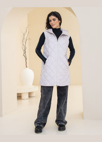 Светло-бежевая демисезонная демисезонная куртка-жилетка Geran