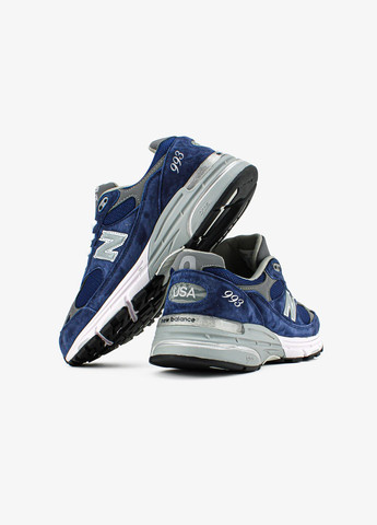Синій всесезон кросівки чоловічі і жіночі new balance 993 navy blue | нью беланс 993 сині No Brand
