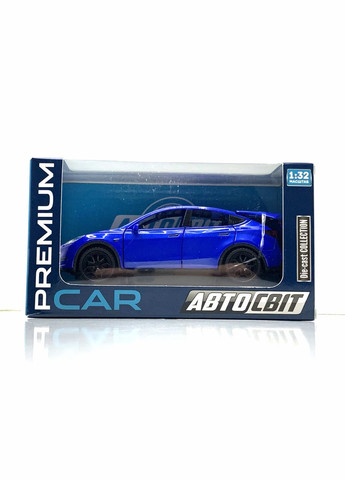 Машина Автосвіт Tesla Model Y інерційна відчиняються двері капот багажник 16см Синя (AP-1968) No Brand (302215406)