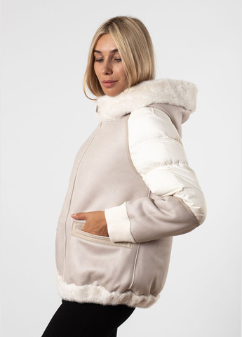 Молочний зимній Пуховик MissLynx