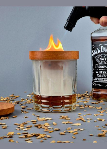 Набор для дымной ароматизации напитков с деревянной крышкой, щепой SMOK MASTER (1) No Brand (346055205)