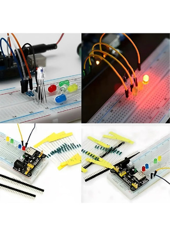 Стартовый комплект набор компонентов инструментов для ARDUINO UNO R3 обучения программированию 370 элементов (481601-Prob) Unbranded (363368365)