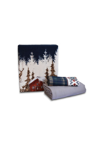 Комплект постельного белья Flanel 160×220 см Nature Navy Blue First Choice (365814810)