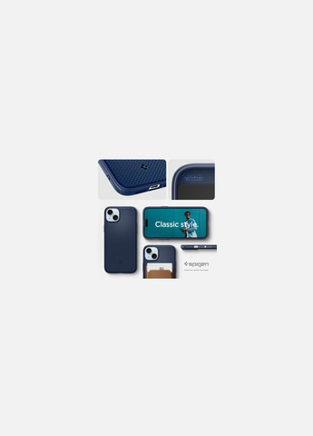 Чехол для мобильного телефона (ACS06816) Spigen apple iphone 15 mag armor magfit navy blue (275078365)