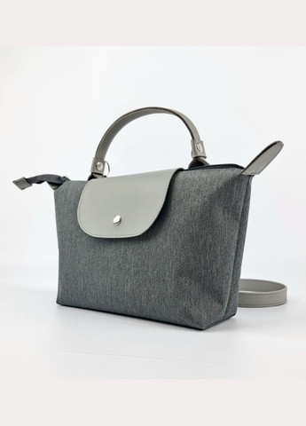 Сумка жіноча сіра середня крос-боді легка на кожен день No Brand (322069211)