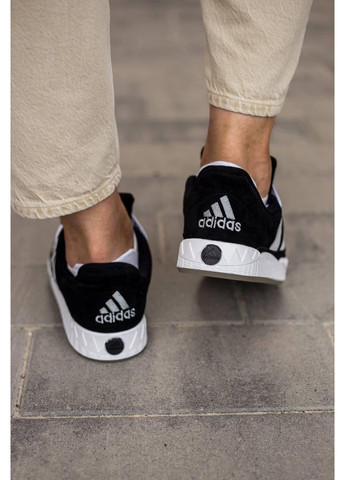 Чорні Осінні кросівки чоловічі adidas adimatic black white v2 адідас адіматік No Brand
