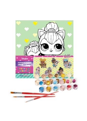 Картина по номерам " "/KHO6290/ "LOL Surprise! TroopSurprise Kitty Queen With Kitty Kitty" 40*40 см Ідейка (367749771)